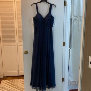 Azazie Dark Navy size A10 bridesmaid dress